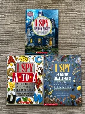 I SPY Book Set - Spooky Night, A to Z, Extreme Challenger